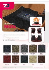 Autofurnish 7D Luxury Custom Fitted Car Mats - 2 Rows L